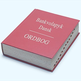 En billede af en ordbog, der oversætter besværligt bankvolapyk til forståeligt dansk